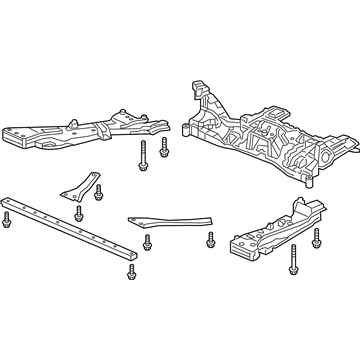 Honda 50200-TRW-A00 Sub-Frame Assembly, Front