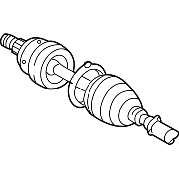 Toyota 43470-09A09 Shaft Assembly, Outboard