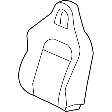 Honda 81121-S5T-A02ZB Cover, Right Front Seat-Back Trim (Black)