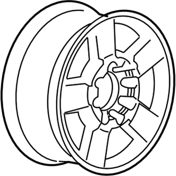 GM 84711930 Wheel, Alloy