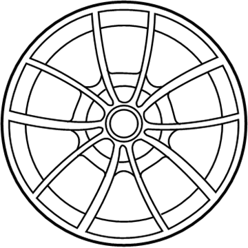 BMW 36-11-6-792-599 V-Spoke 356-Bicolor - Rear (Single Wheel)