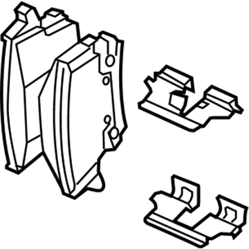 Mopar 68001440AC Pad Kit-Rear Disc Brake