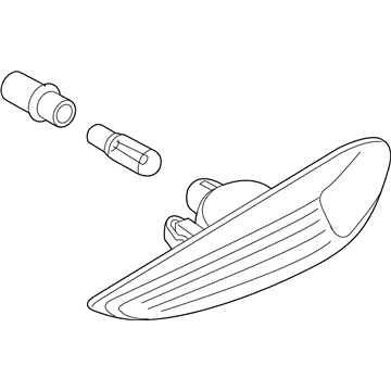 BMW 63-13-3-418-445 Additional Turn Indicator Lamp, Left