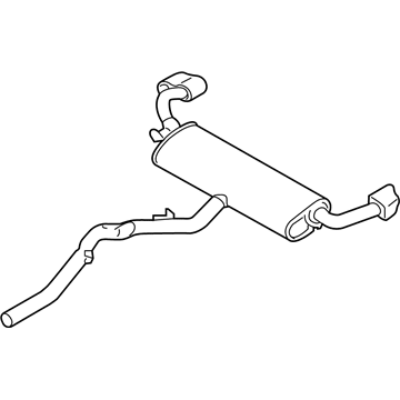 BMW 18-30-8-635-782 Rear Exhaust Flap Muffler