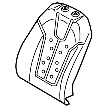 Hyundai 88350-J3010 Pad Assembly-Front Seat Back, LH