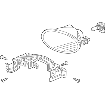 Honda 33901-TS8-A51 Foglight Unit, Passenger Side