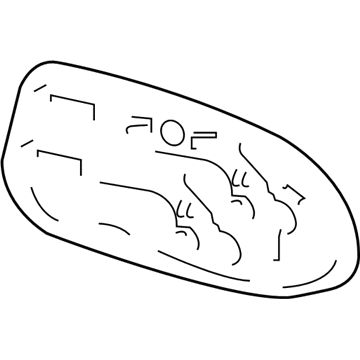 Toyota 87961-52B90 Driver Side Mirror Outside