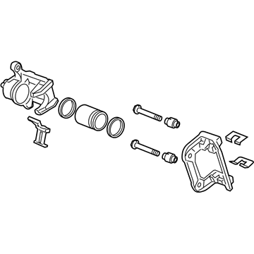 Honda 43018-TZ5-A00 Caliper Sub-Assembly, Right Rear