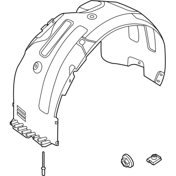 Kia 86811P2000 Guard Assembly-Front WHE