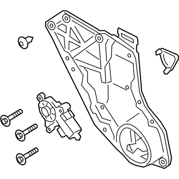 Ford LC5Z-5827009-A REGULATOR - WINDOW - LESS MOTO