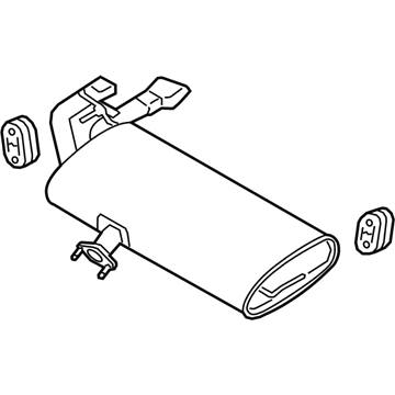 Hyundai 28710-D3481 Rear Muffler Assembly