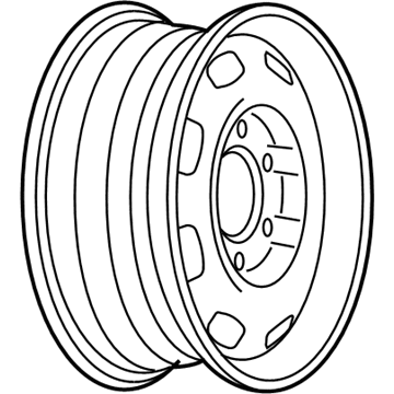 GM 9597855 Wheel, Steel