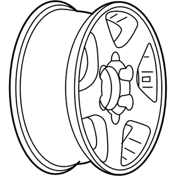 GM 9595548 Wheel Rim-15X6.5X41 Aluminum