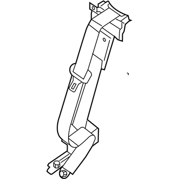 Nissan 88854-9BE8A Belt Assembly-Rear Tongue, Center-3Pt