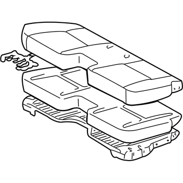 Toyota 71410-0C020-B1 Cushion Assembly