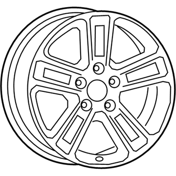 Mopar 6KC86GSAAA Aluminum Wheel