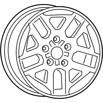 Mopar 6PJ791XWAA Aluminum Wheel