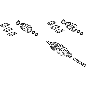 Lexus 43470-09B30 Shaft Assembly,Front Drive