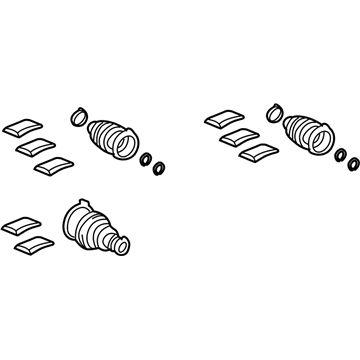 Lexus 04438-08050 Boot Kit, Front Drive Shaft, In & Outboard, LH