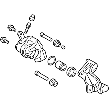 Lexus 47830-48101 Rear Passenger Disc Brake Cylinder Assembly