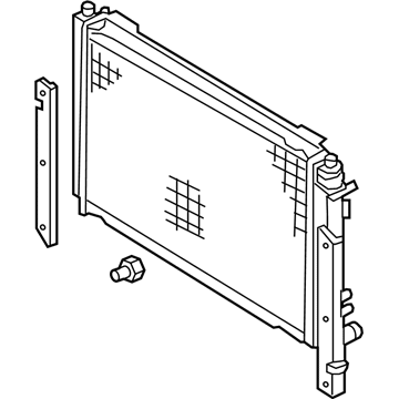 Ford H2MZ-8005-P Radiator Assembly