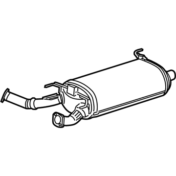 Lexus 17420-38100 Exhaust Center Pipe Assembly
