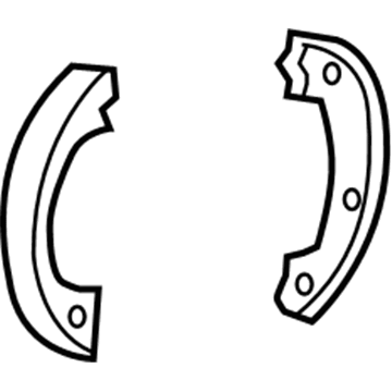 Mopar 5191215AB Parking Brake Shoe