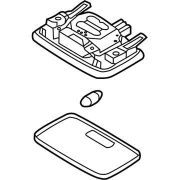 Hyundai 92870-1R000-VYF Room Lamp Assembly