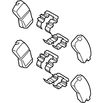 Hyundai 58302-J9A30 PAD KIT-REAR DISC BRAKE