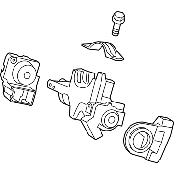 Honda 06351-TEA-941 Lock Assy., Steering