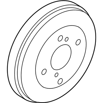 Nissan 43206-5RB0B Drum-Brake, Rear Axle