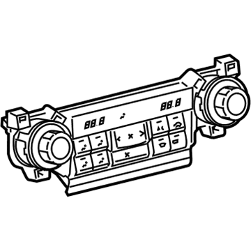 Toyota 55910-35300 Dash Control Unit