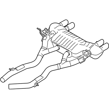 BMW 18-30-8-071-806 Rear Muffler With Exhaust Flap