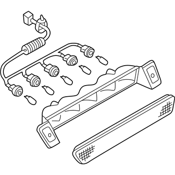 Nissan 26590-3W700 Lamp Assembly-Stop