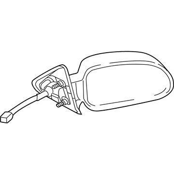 Mopar 55077624AI Passenger Side Mirror Outside Rear View