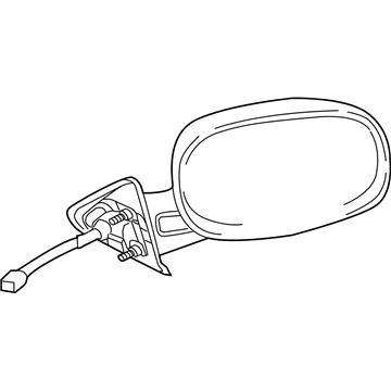 Mopar 55077623AD Drivers Power Side View Mirror