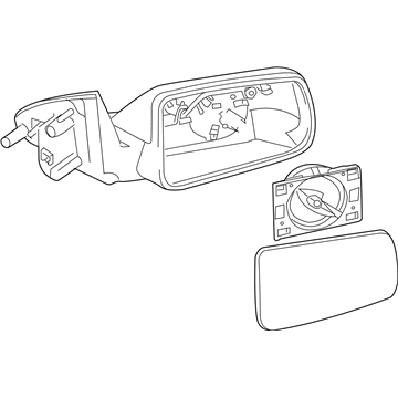 Ford 8S4Z-17683-AA Mirror Assembly