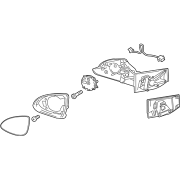 GM 95260968 Mirror Assembly