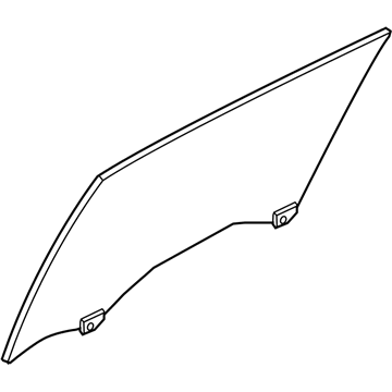 Nissan 82301-4RA0A Glass Assy-Rear Door Window, LH