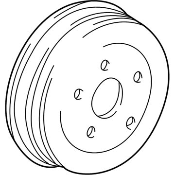 GM 88970107 Drum, Rear Brake