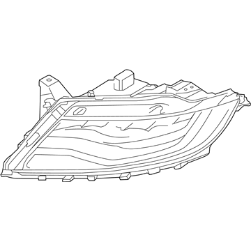 Ford FA1Z-13008-R Composite Headlamp