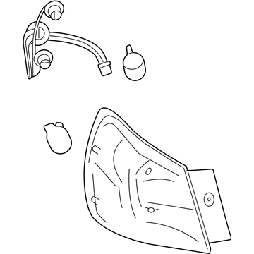 Nissan 26550-JM00A Lamp Assembly-Rear Combination, RH