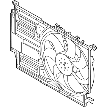 BMW 17-42-7-617-611 Fan Housing