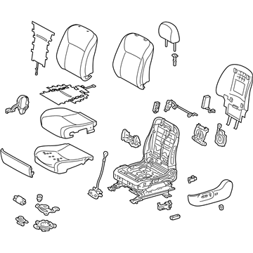 Lexus 71100-75520-02 Seat Assy, Front RH