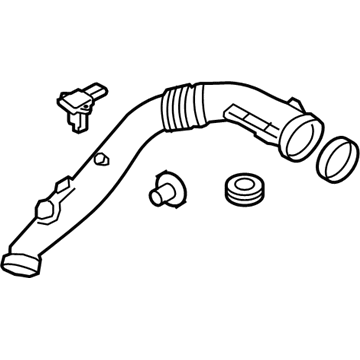 BMW 13-71-7-605-585 Air Duct Without Air Mass Meter