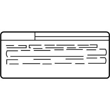 Lexus 11298-50490 Label, Emission Control Information