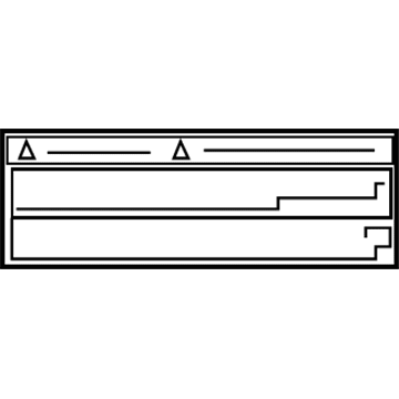 Lexus 74544-60170 Label, Rear NO.2 Seat Information