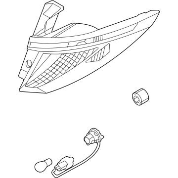 Hyundai 92402-CW000 LAMP ASSY-REAR COMB OUTSIDE, RH