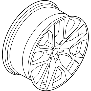 BMW 36-11-6-883-757 Light Alloy Rim Ferricgrey