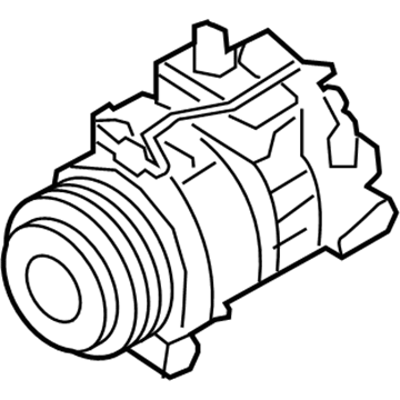 BMW 64-50-9-154-072 Air Conditioning Compressor With Magnetic Coupling